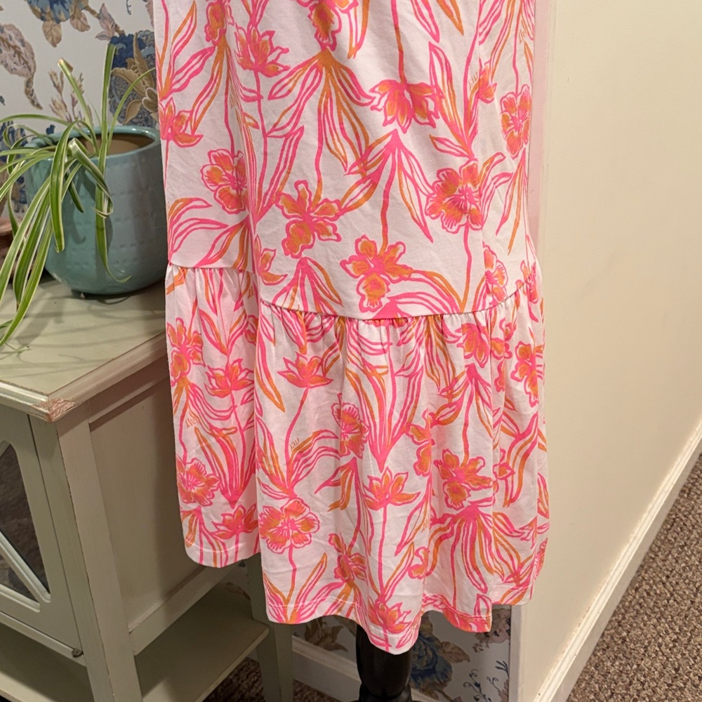 Lilly Pulitzer Dixi Tiered Cotton Sleeveless Dress - Picture 7 of 8